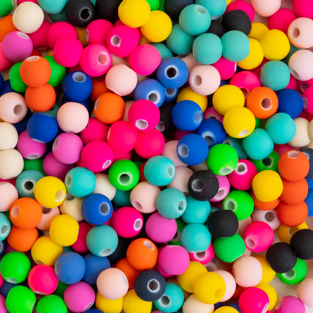 Matt Candy Shape Plastic Beads