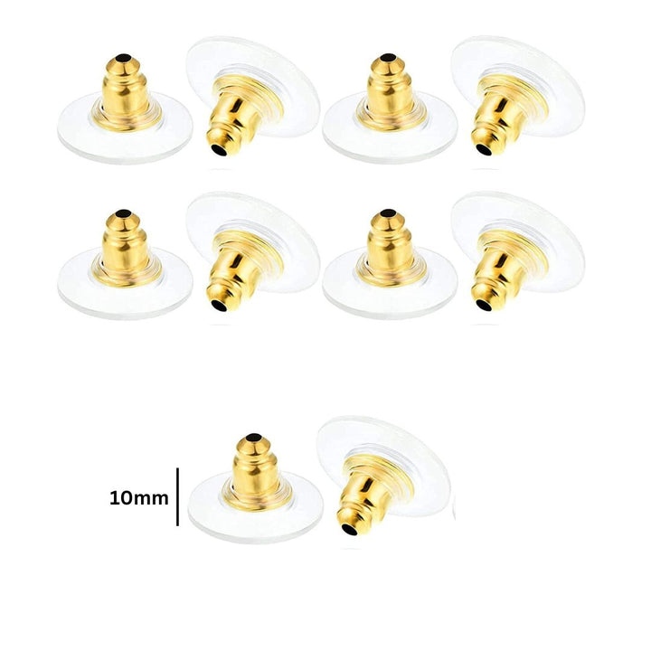 Earring Safety Back Pads Backstops Stopper | Size : 10mm | 144pcs