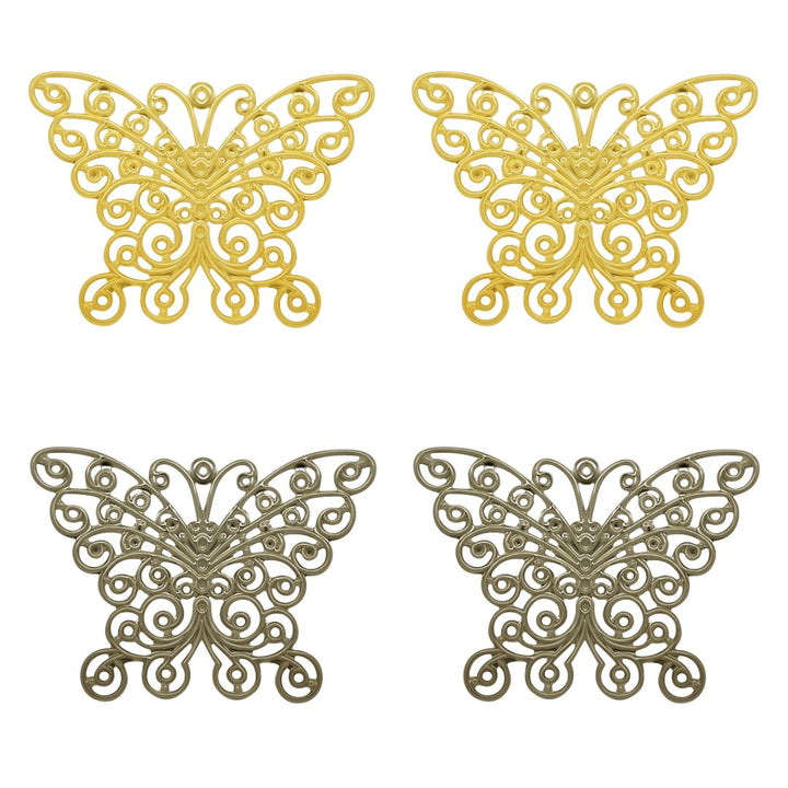 Butterfly Metal Art | Size : 54mm | 10pcs | F-6-17