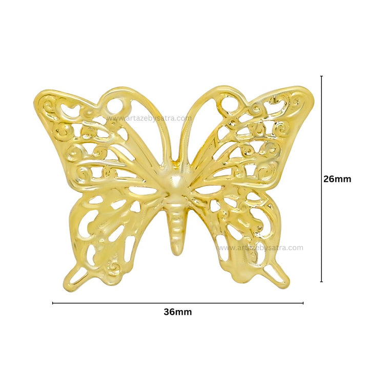 Butterfly Metal Art | Size : 26mm | 20pcs