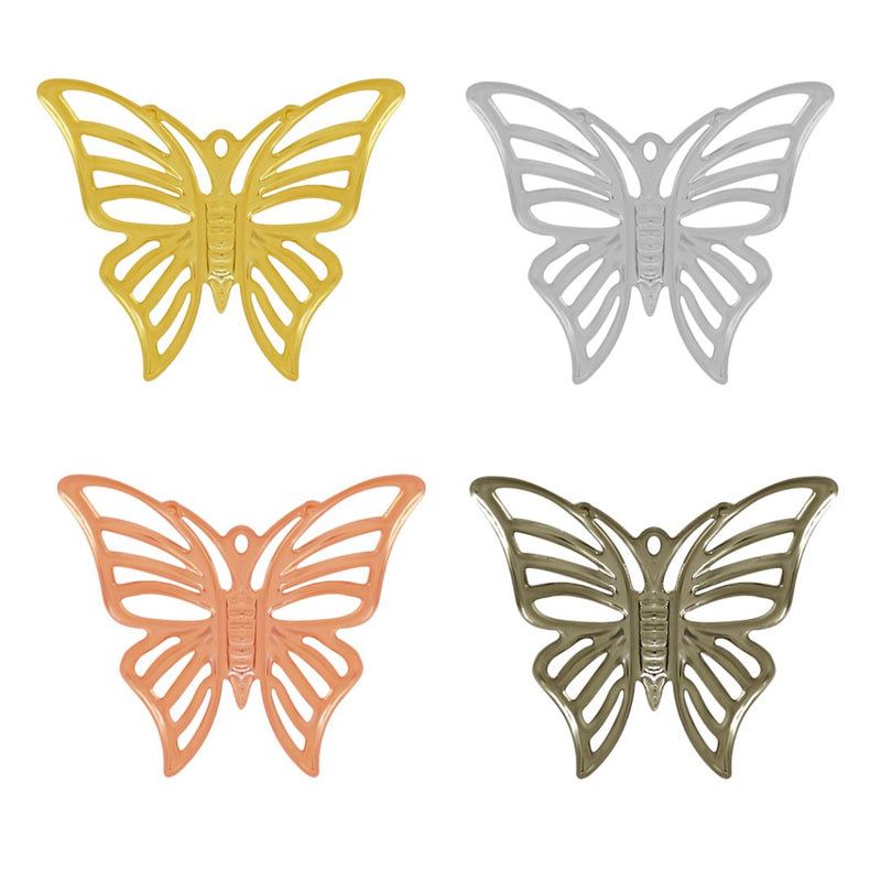 Butterfly Metal Art | Size : 19mm | 50pcs | F-7-3