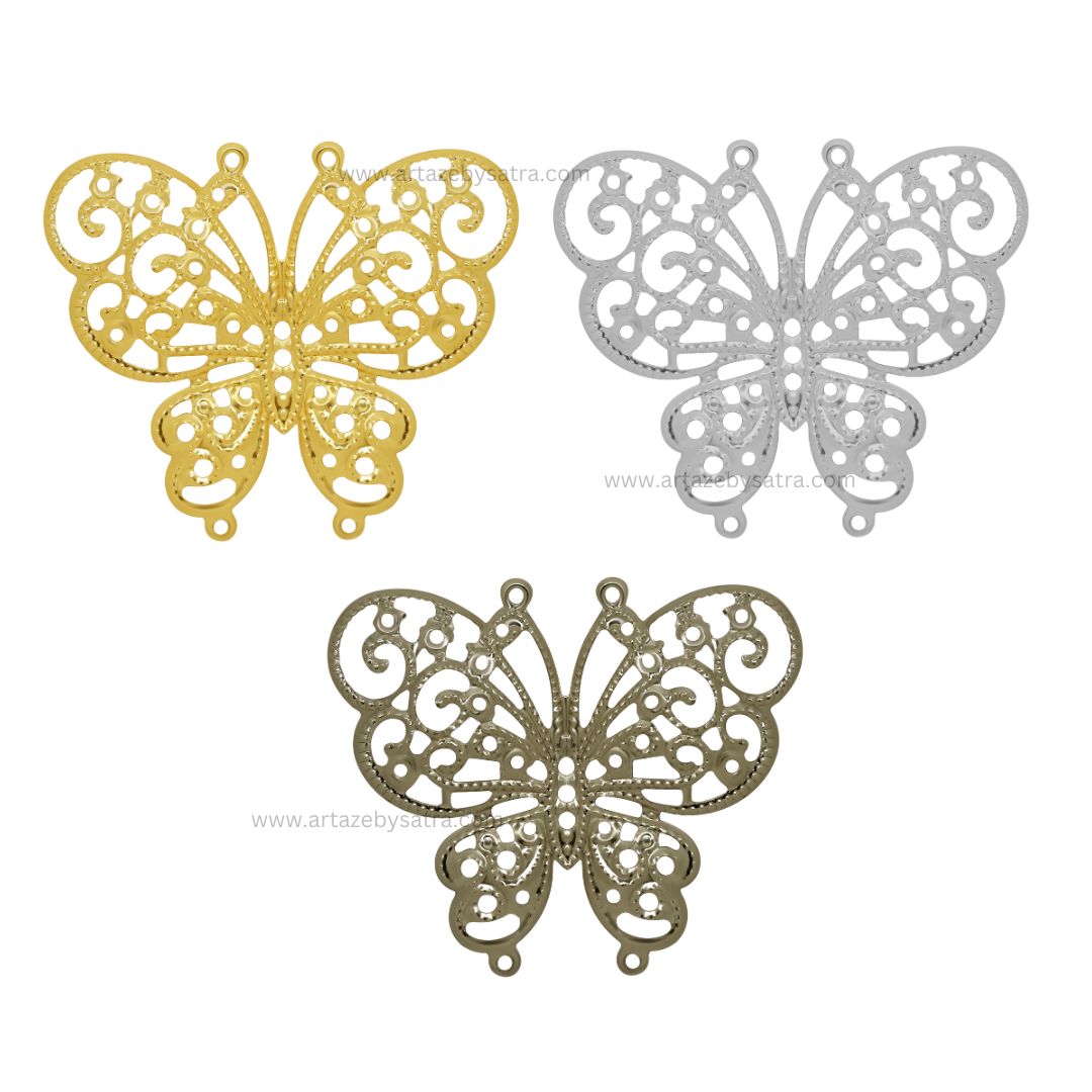 Butterfly Metal Art | Size : 55mm | 10pcs | F-6-18