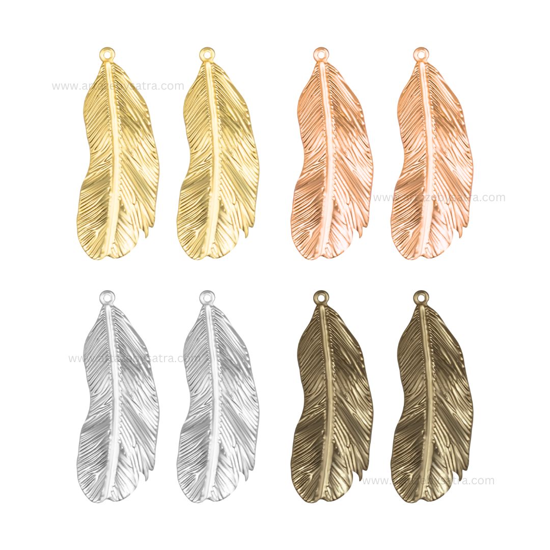 Leaf Metal Art Base | Size : 28mm,43mm,26mm | Qty : 100pcs | F-2-35