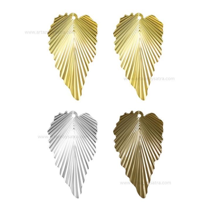 Leaf Metal Art Base | Size : 62mm | Qty : 20pcs | F-1-23