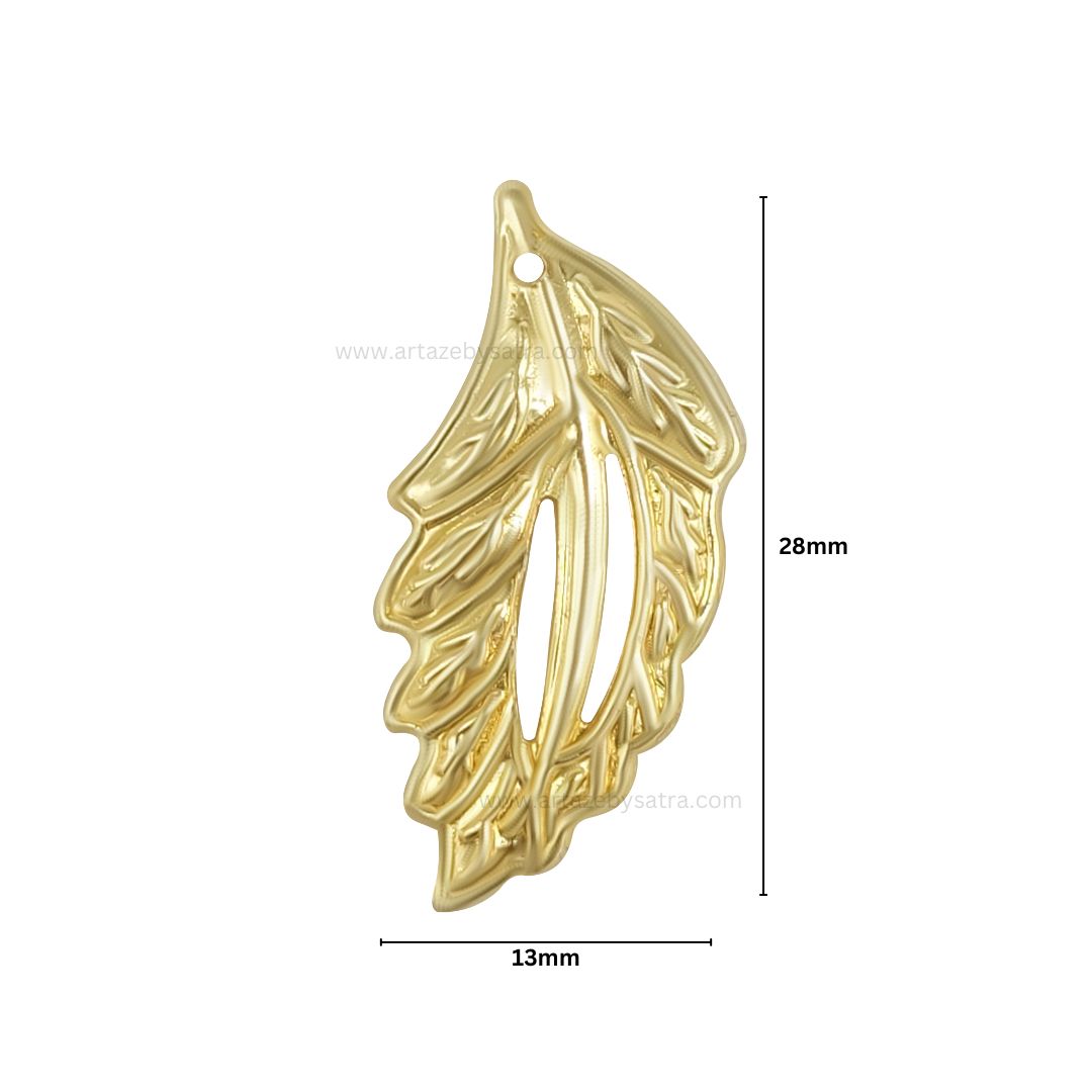 Leaf Metal Art Base | Size : 28mm | Qty : 100pcs