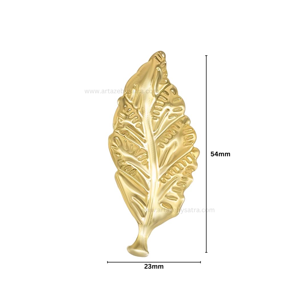 Leaf Metal Art Base | Size : 54mm | Qty : 20pcs | F-1-25