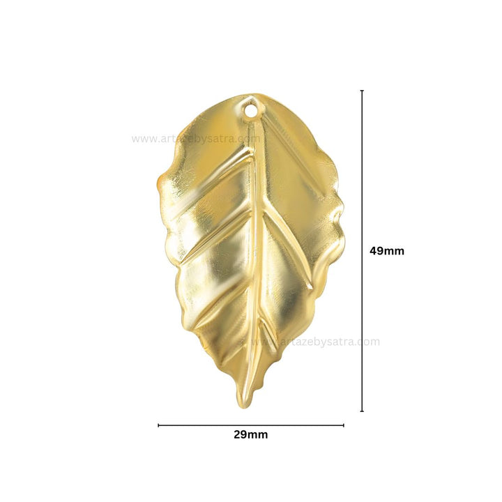 Leaf Metal Art Base | Size : 49mm | Qty : 20pcs | F-1-29