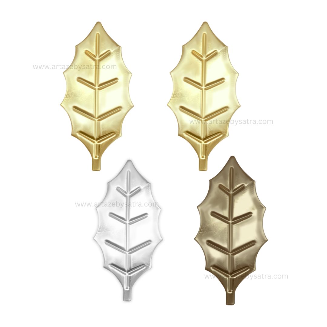 Leaf Metal Art Base | Size : 60mm | Qty : 20pcs | F-1-20