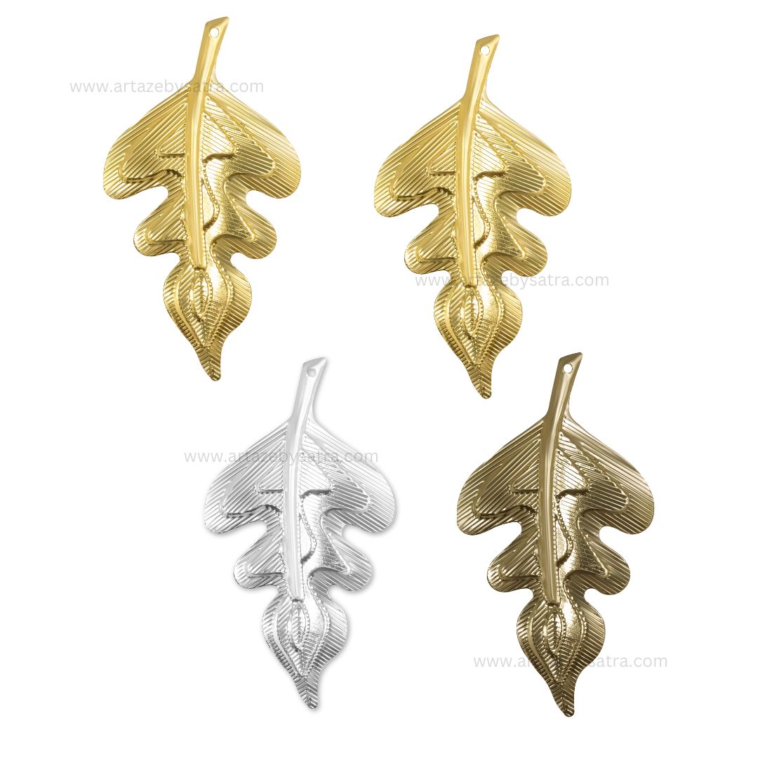 Leaf Metal Art Base | Size : 63mm | Qty : 20pcs | F-1-21