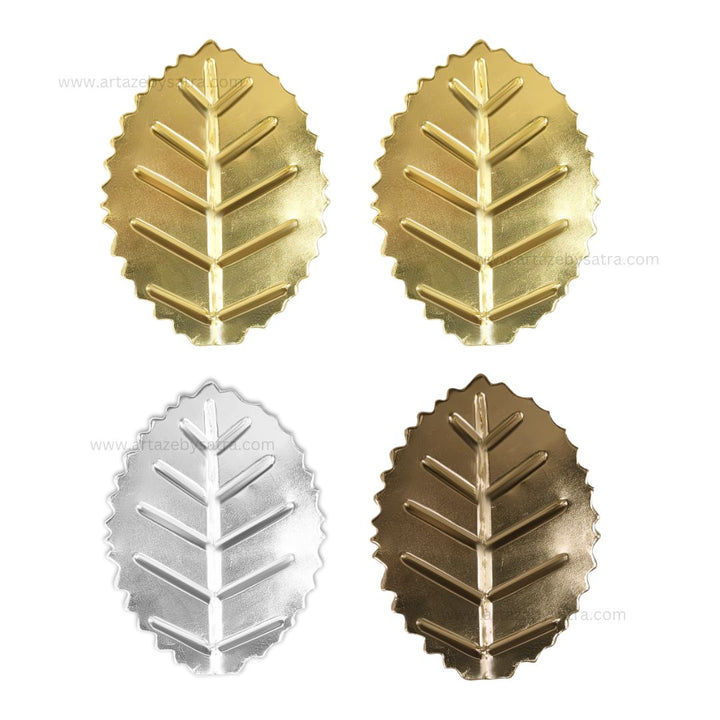 Leaf Metal Art Base | Size : 50mm | Qty : 50pcs | F-1-33