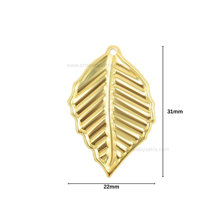 Leaf Metal Art Base | Size : 31mm | Qty : 100pcs