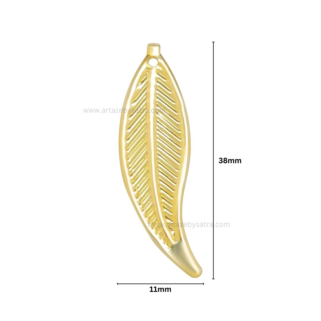 Leaf Metal Art Base | Size : 38mm | Qty : 100pcs | F-2-28