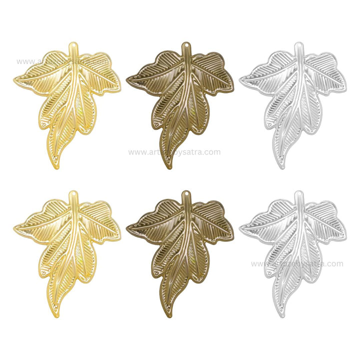 Leaf Metal Art Base | Size : 35mm | Qty : 20pcs | F-2-22