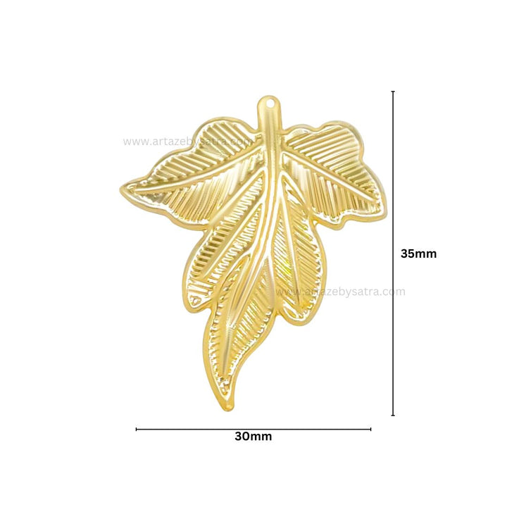 Leaf Metal Art Base | Size : 35mm | Qty : 20pcs | F-2-22