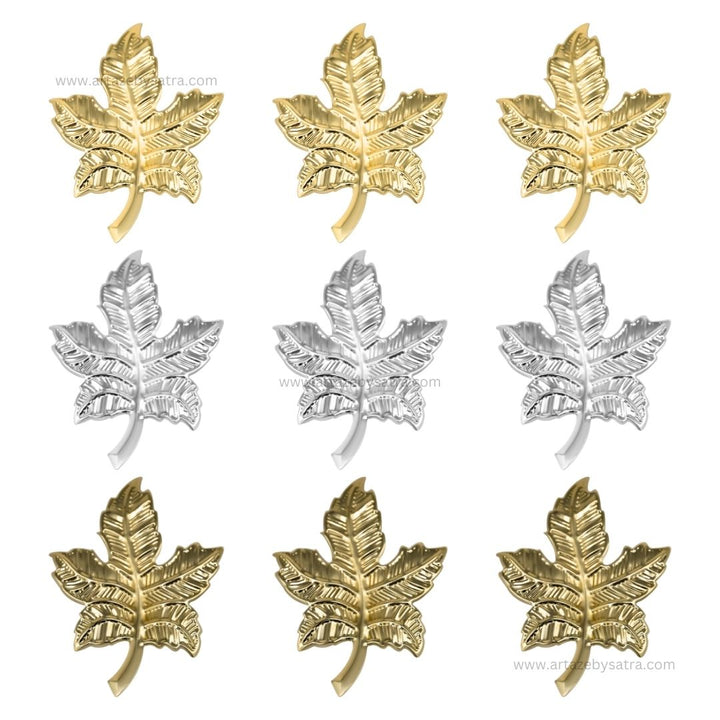 Leaf Metal Art Base | Size : 80mm | Qty : 10pcs