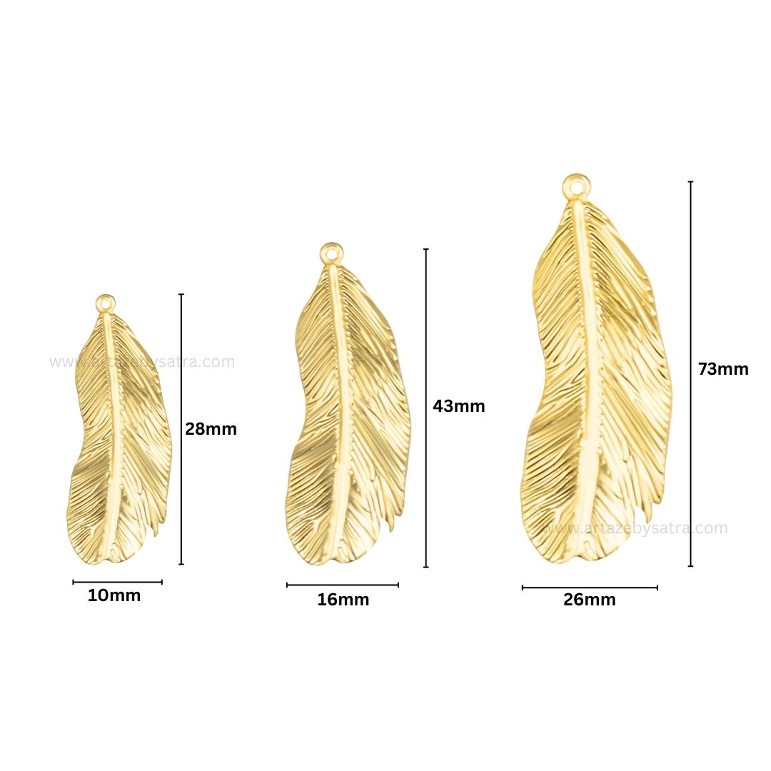 Leaf Metal Art Base | Size : 28mm,43mm,26mm | Qty : 100pcs | F-2-35