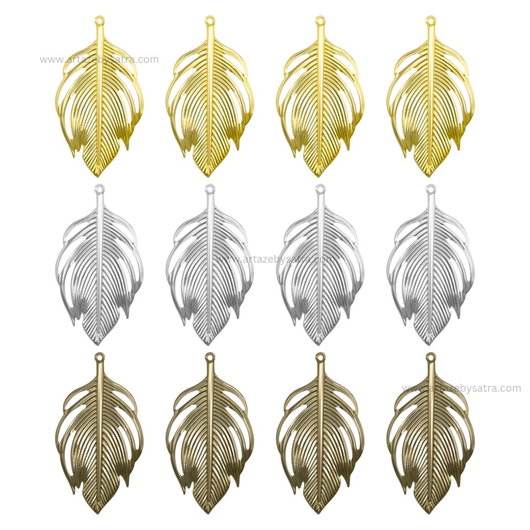 Leaf Metal Art Base | Size : 93mm | Qty : 10pcs | F-5-14