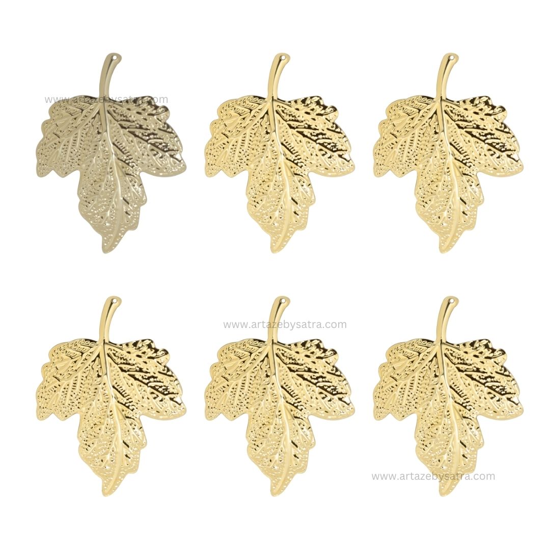 Leaf Metal Art Base | Size : 65mm | Qty : 30pcs | F-4-20