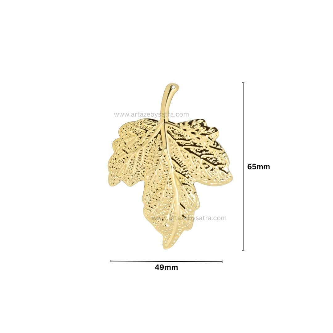 Leaf Metal Art Base | Size : 65mm | Qty : 30pcs | F-4-20