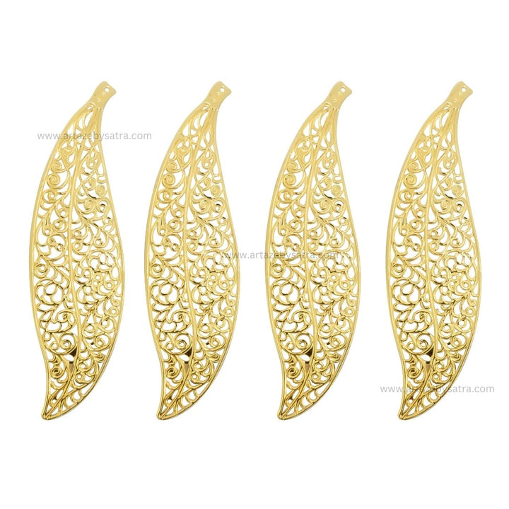 Leaf Metal Art Base | Size : 104mm | Qty : 10pcs | F-3-6