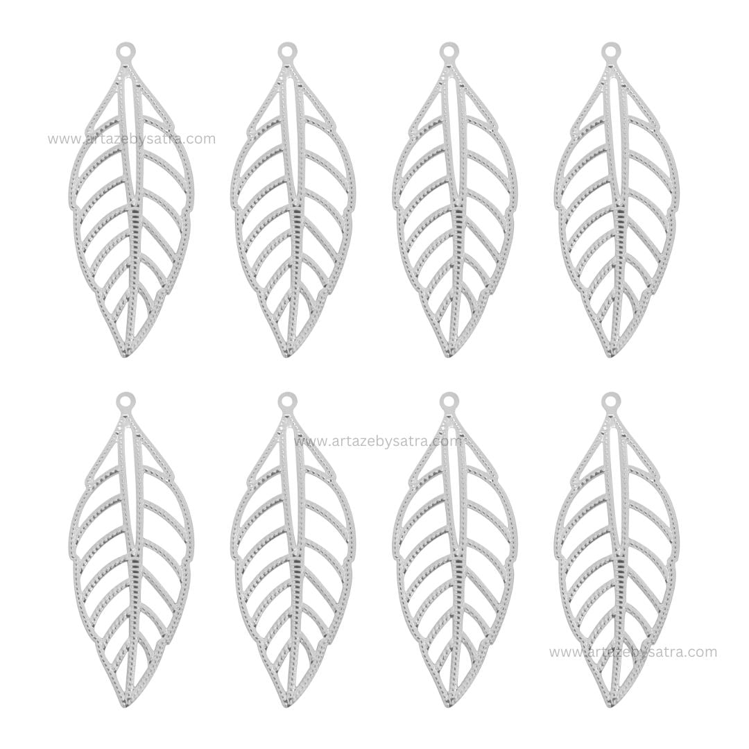 Leaf Metal Art Base | Size : 67mm | Qty : 20pcs