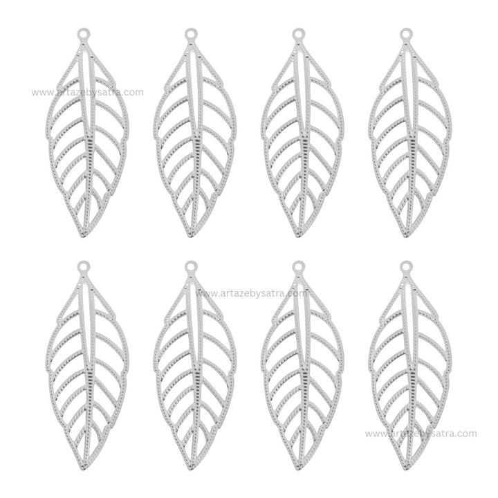 Leaf Metal Art Base | Size : 67mm | Qty : 20pcs