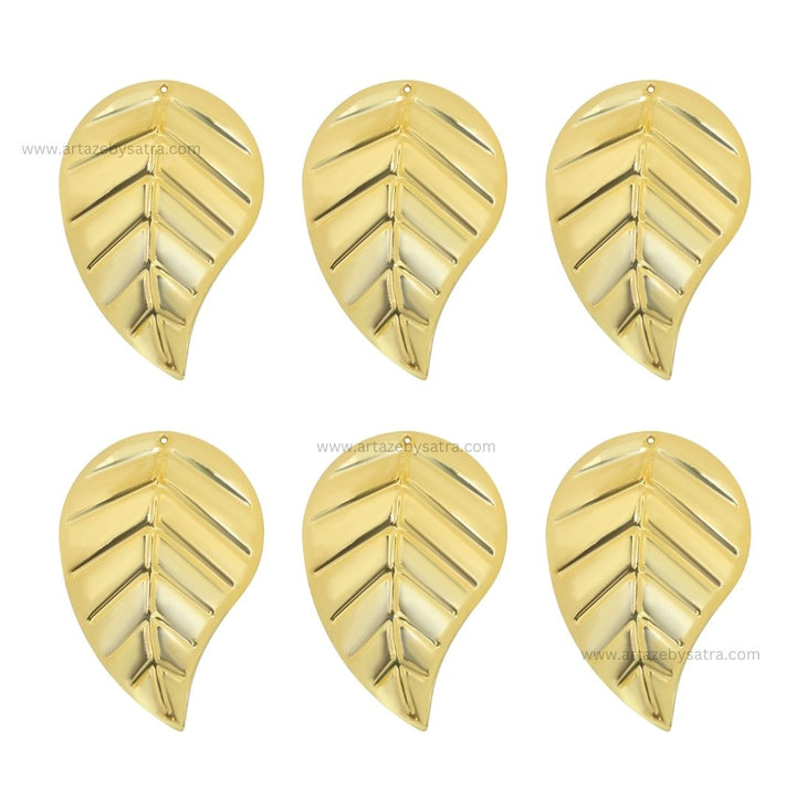 Leaf Metal Art Base | Size : 62mm | Qty : 20pcs