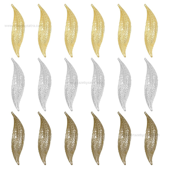 1 Naka Leaf Metal Art Base | Size : 70mm | Qty : 10pcs | F-1-13