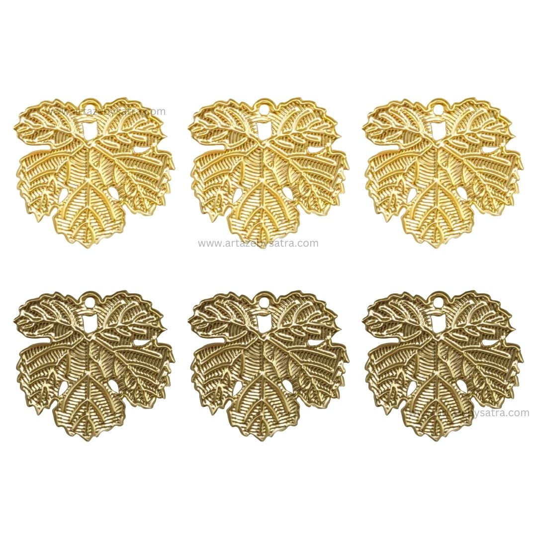 1 Naka Leaf Metal Art Base | Size : 21mm | Qty : 100pcs | F-2-15