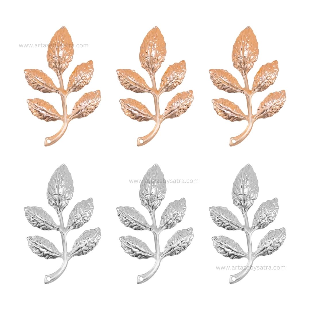 1 Naka Leaf Metal Art Base | Size : 36mm | Qty : 20pcs | F-2-24