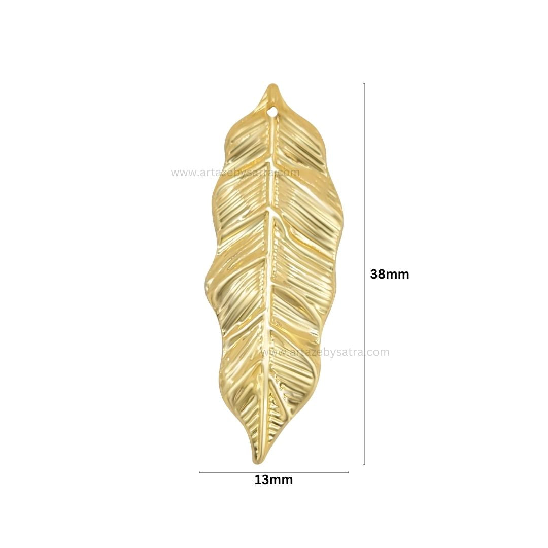 1 Naka Leaf Metal Art Base | Size : 38mm | Qty : 50pcs | F-2-27