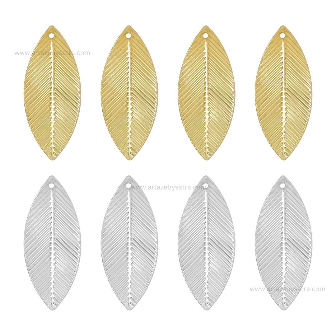 1 Naka Leaf Metal Art Base | Size : 33mm | Qty : 20pcs | F-2-31