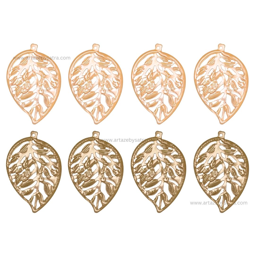 1 Naka Leaf Metal Art Base | Size : 30mm | Qty : 100pcs | F-2-7