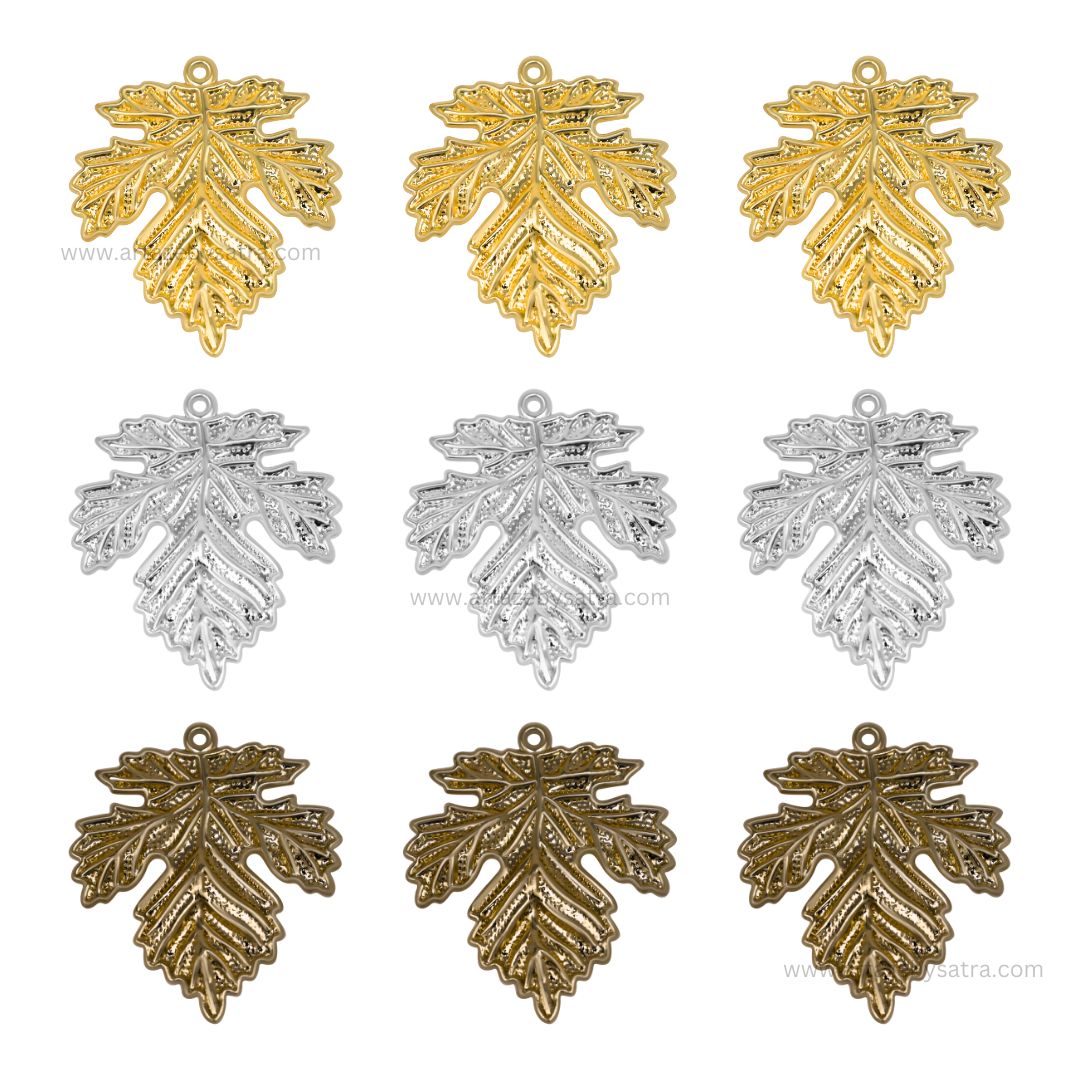 1 Naka Leaf Metal Art Base | Size : 37mm,60mm | Qty : 20pcs