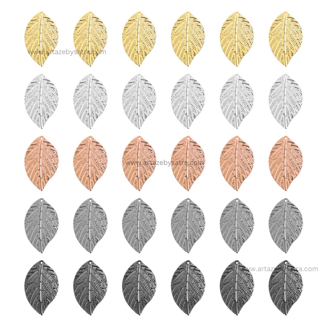 1 Naka Leaf Metal Art Base | Size : 42mm | Qty : 20pcs | F-4-4