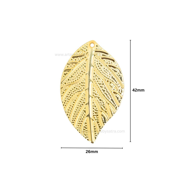 1 Naka Leaf Metal Art Base | Size : 42mm | Qty : 20pcs | F-4-4