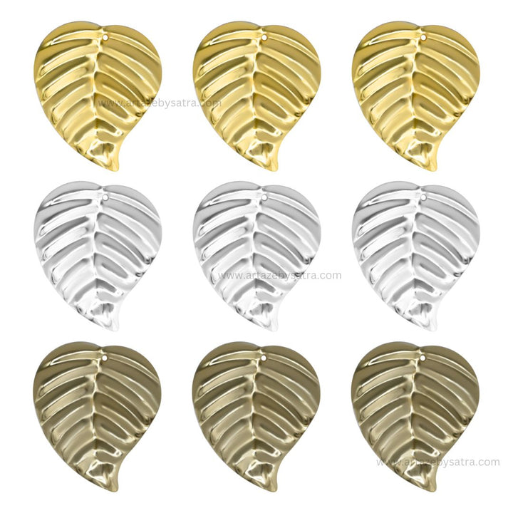 Metal art leaf | Size : 42mm | Qty : 20pcs | F-4-23