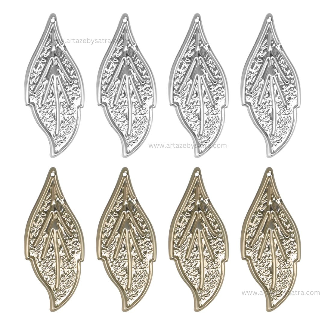 Metal art leaf | Size : 46mm | Qty : 20pcs | F-2-44