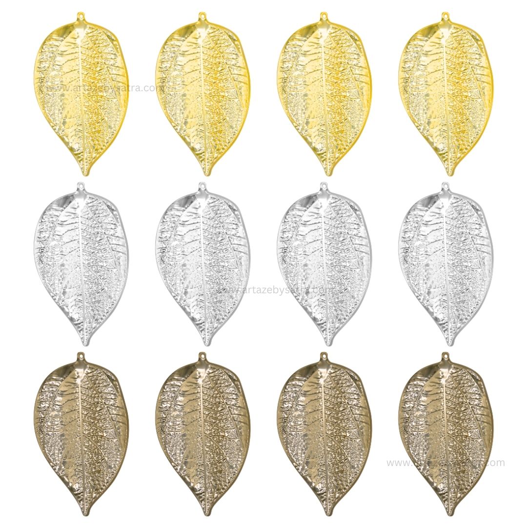 1 Loop Metal art leaf | Size : 4inch  | Qty : 100g | F-5-20