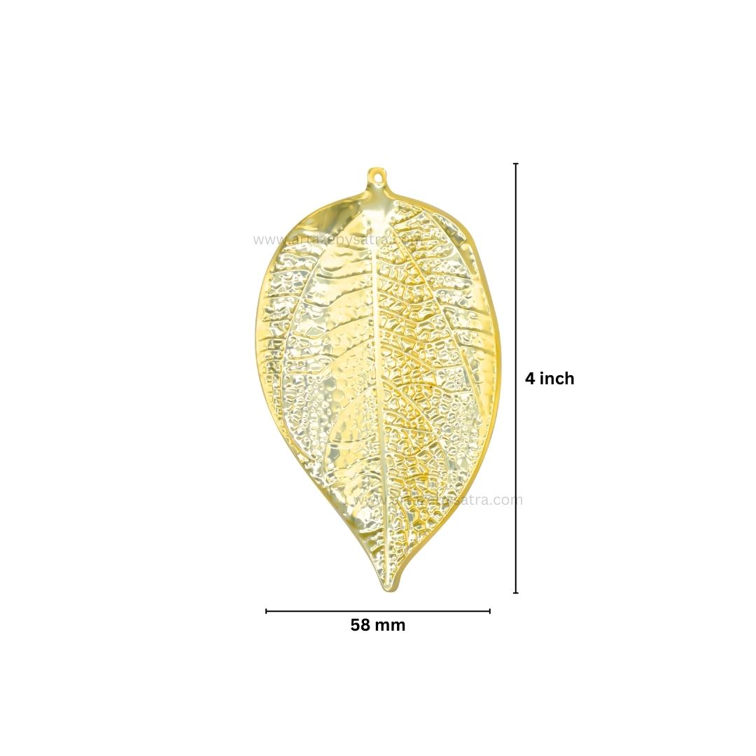 1 Loop Metal art leaf | Size : 4inch  | Qty : 100g | F-5-20