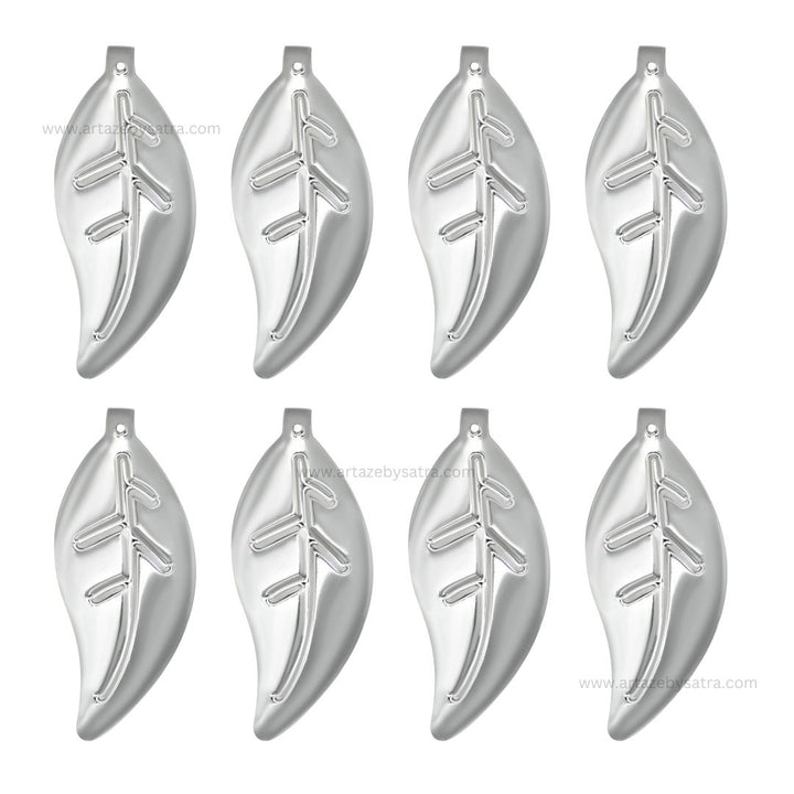 1 Loop Metal Art Leaf | Size : 53mm | Qty : 20pcs | F-1-19