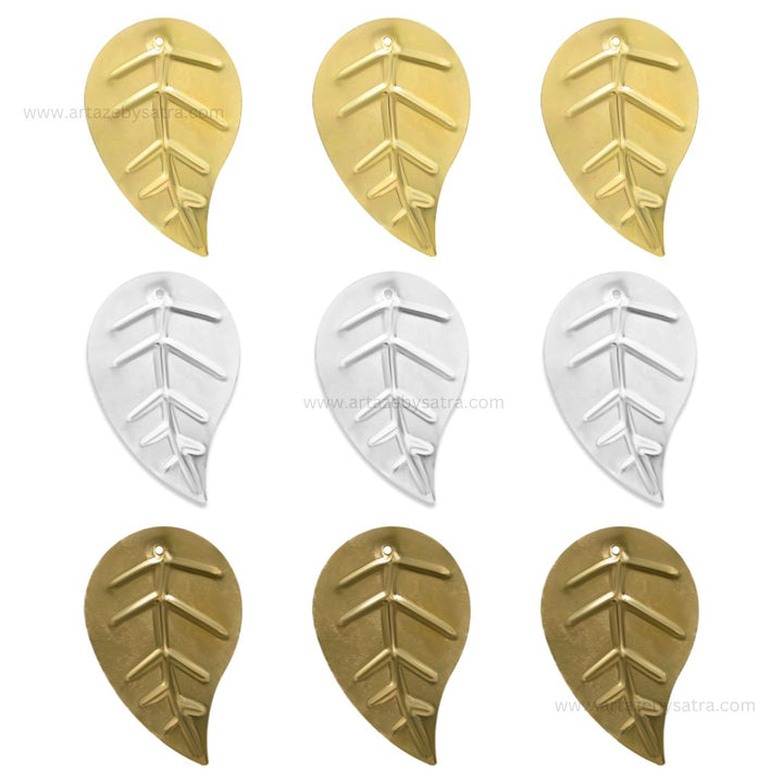 Leaf Metal Art Base | Size : 45mm | Qty : 20pcs | F-1-27