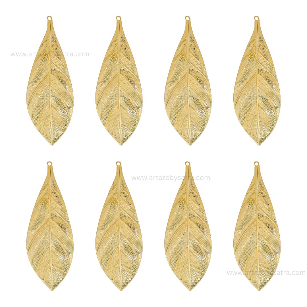 Leaf Metal Art Base | Size : 67mm | Qty : 20pcs | F-1-30