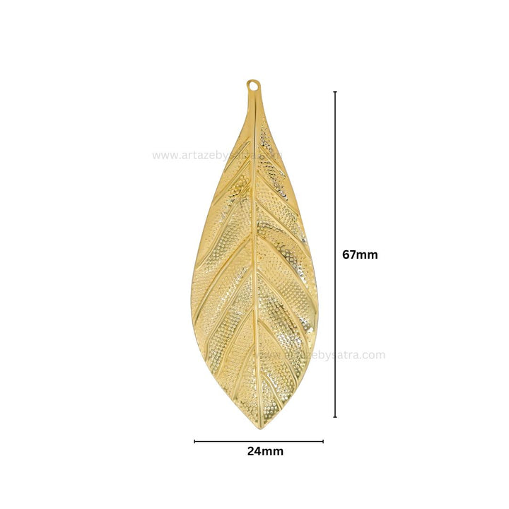 Leaf Metal Art Base | Size : 67mm | Qty : 20pcs | F-1-30