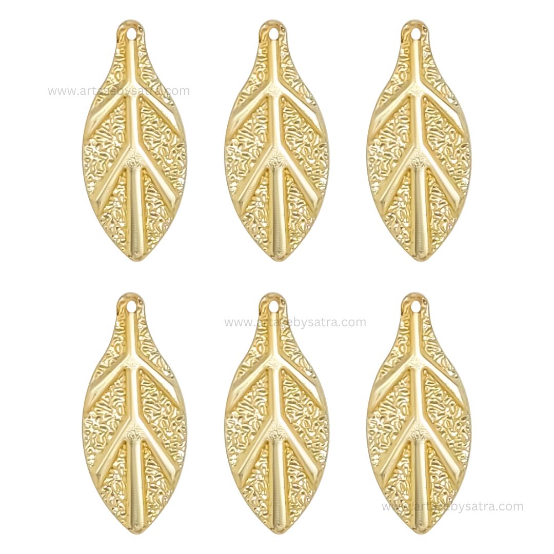 Leaf Metal Art Base | Size : 28mm | Qty : 100pcs | F-5-3