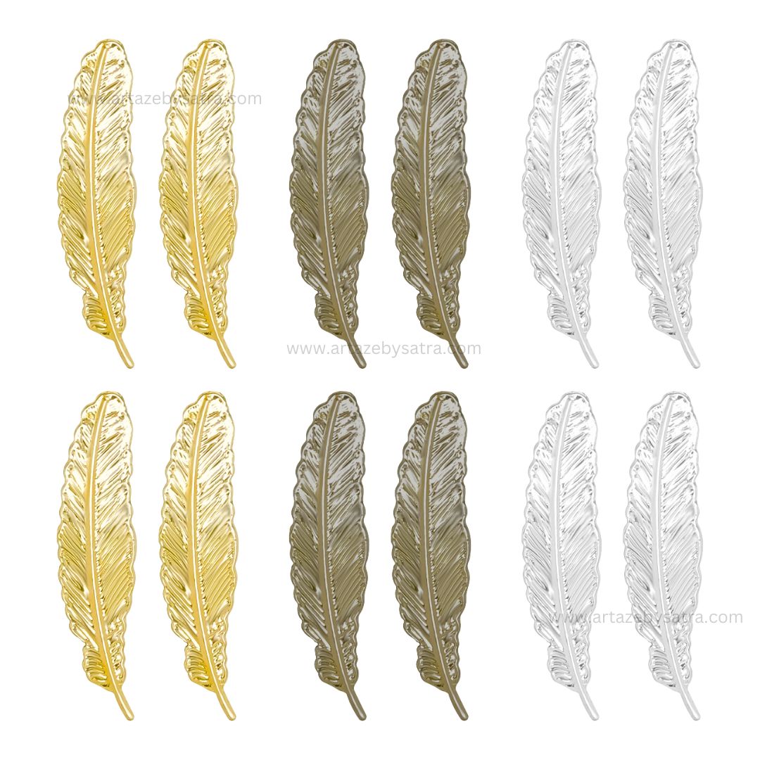 Leaf Metal Art Base | Size : 53mm | Qty : 20pcs | F-1-5