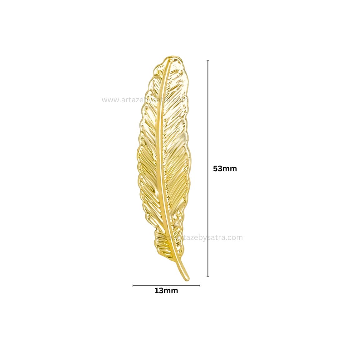 Leaf Metal Art Base | Size : 53mm | Qty : 20pcs | F-1-5