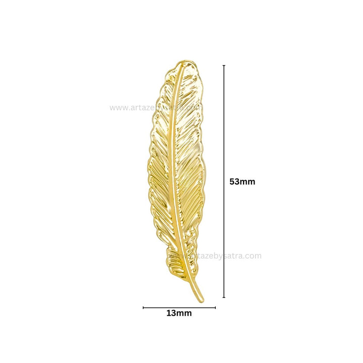 Leaf Metal Art Base | Size : 53mm | Qty : 20pcs | F-1-5