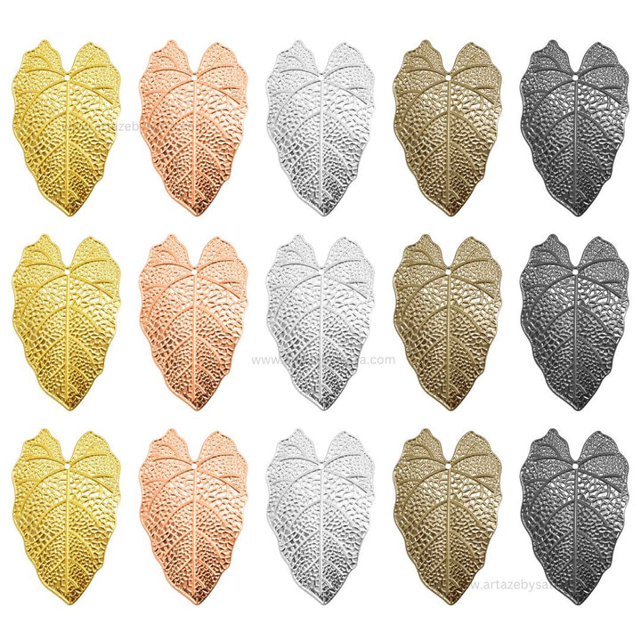 Leaf Metal Art | Size : 3.5,4.5inch | Qty : 10pcs