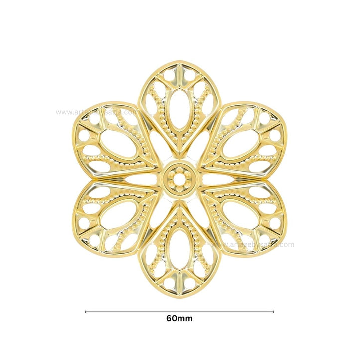 Flower Metal Art Base | Size : 60mm | 100g